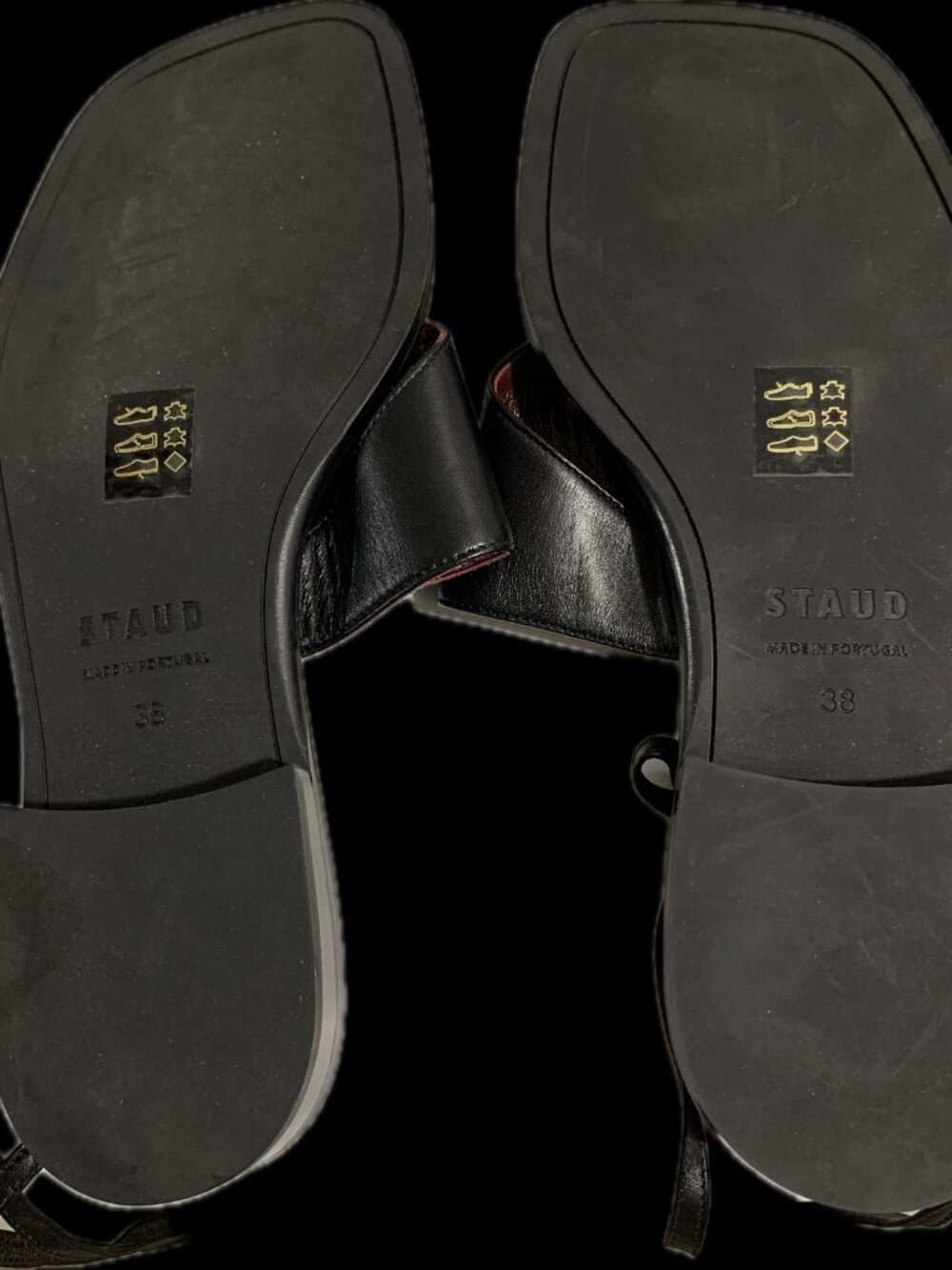 STAUD Alexandre lace-up leather sandal - Picture 3 of 5